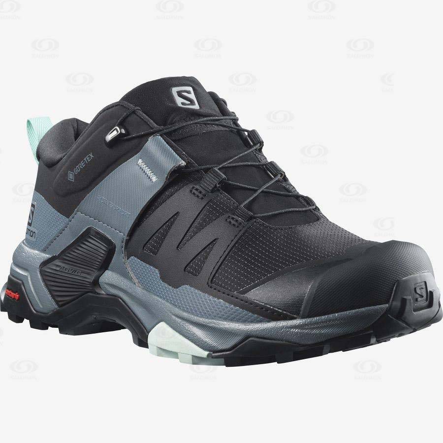 Black Women's Salomon X ULTRA 4 GORE-TEX Waterproof Shoes | USA-O1525