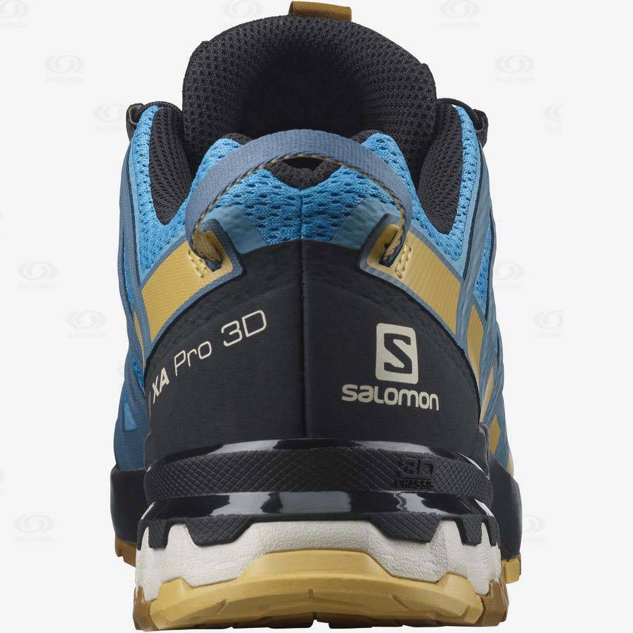 Blue Men's Salomon XA PRO 3D v8 Trail Running Shoes | USA-W1660