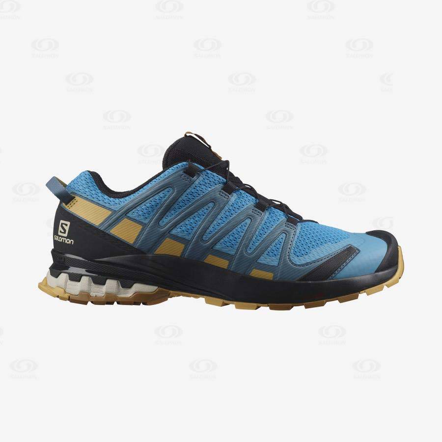 Blue Men\'s Salomon XA PRO 3D v8 Trail Running Shoes | USA-W1660