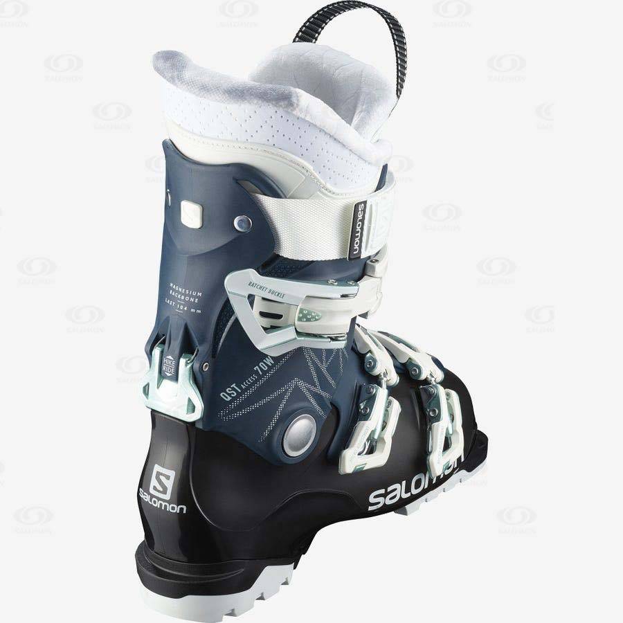 Blue / White Women's Salomon QST ACCESS 70 Ski Boots | USA-A2109