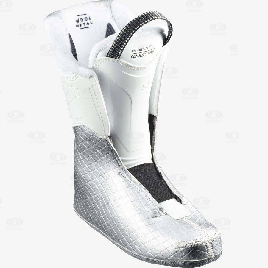 Blue / White Women's Salomon QST ACCESS 70 Ski Boots | USA-A2109
