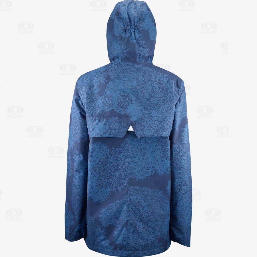 Blue Women's Salomon COMET WP JKT W Waterproof Jackets | USA-A2130