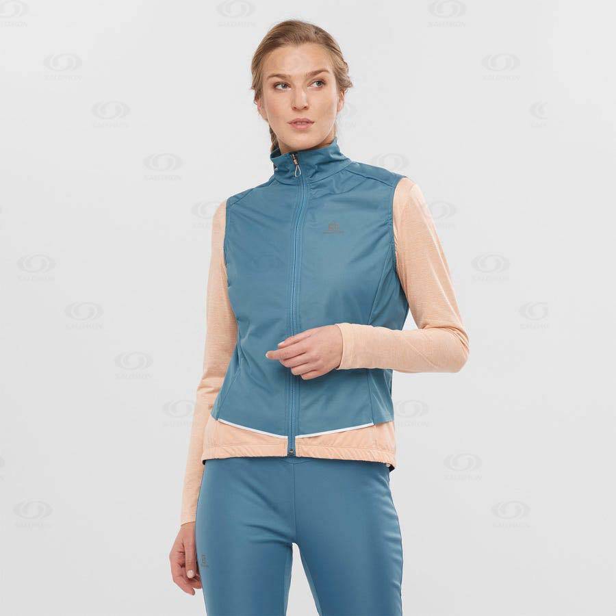 Blue Women's Salomon LIGHT SHELL Waterproof Jackets | USA-O2538