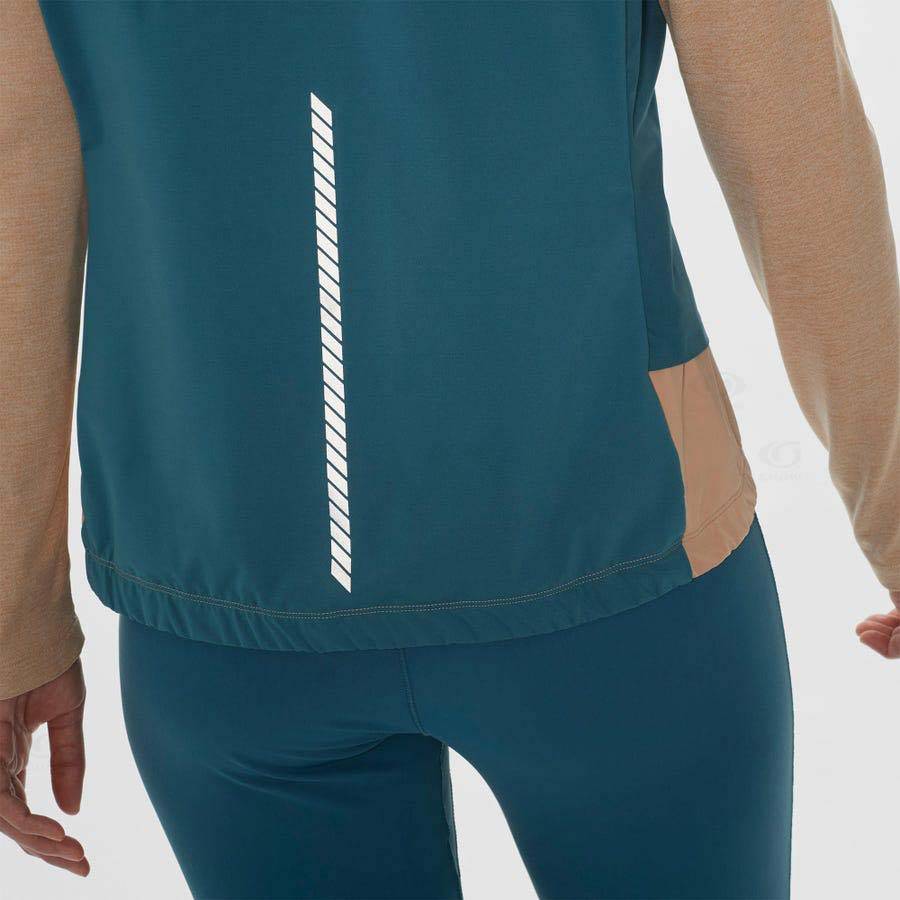 Blue Women's Salomon LIGHT SHELL Waterproof Jackets | USA-O2538