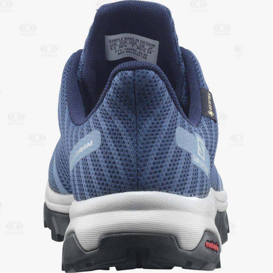 Blue Women's Salomon OUTBOUND PRISM GORE-TEX Hiking Shoes | USA-O1826
