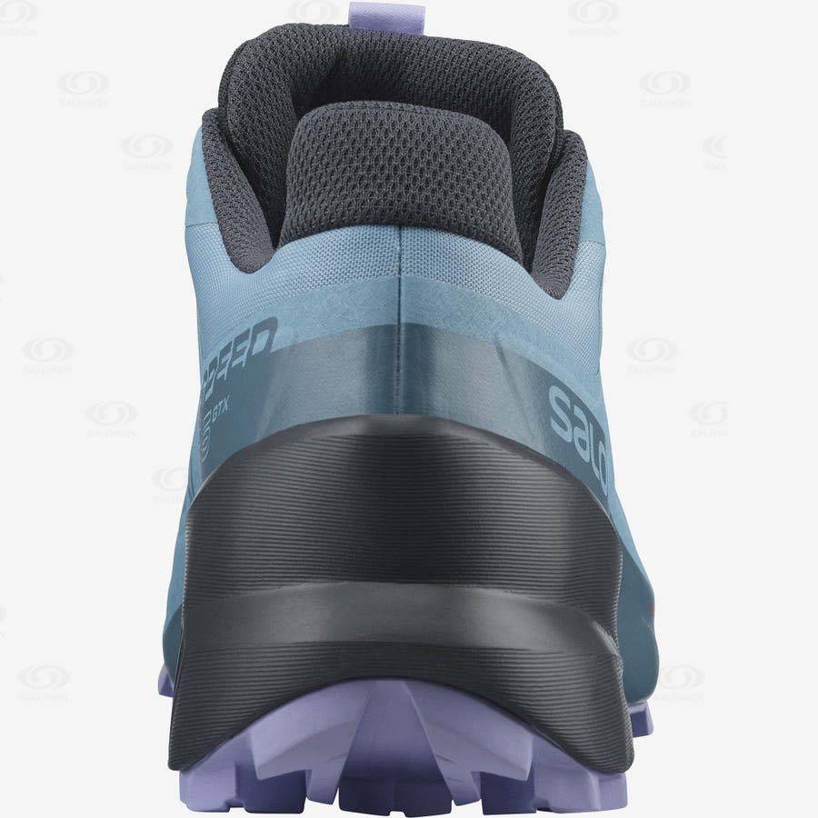 Blue Women's Salomon SPEEDCROSS 5 GORE-TEX Trail Running Shoes | USA-O1257