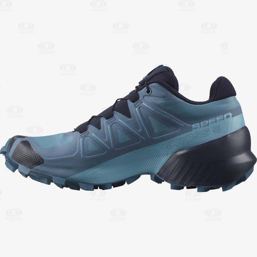 Blue Women's Salomon SPEEDCROSS 5 Trail Running Shoes | USA-O1978
