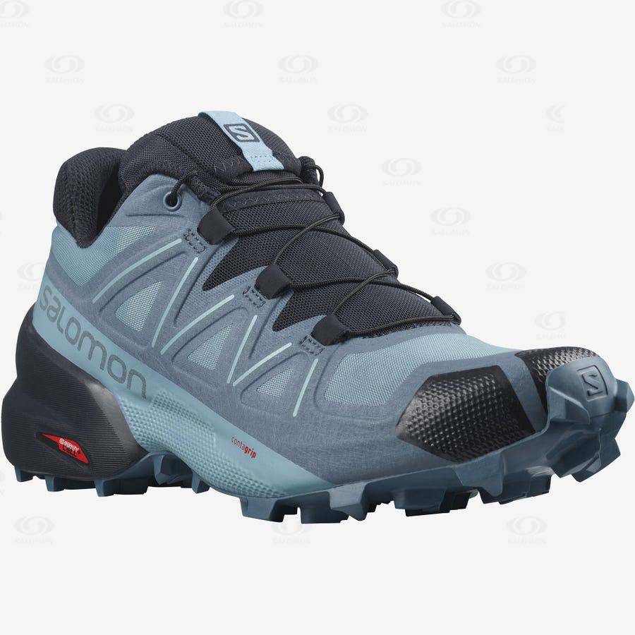 Blue Women's Salomon SPEEDCROSS 5 Trail Running Shoes | USA-O1978