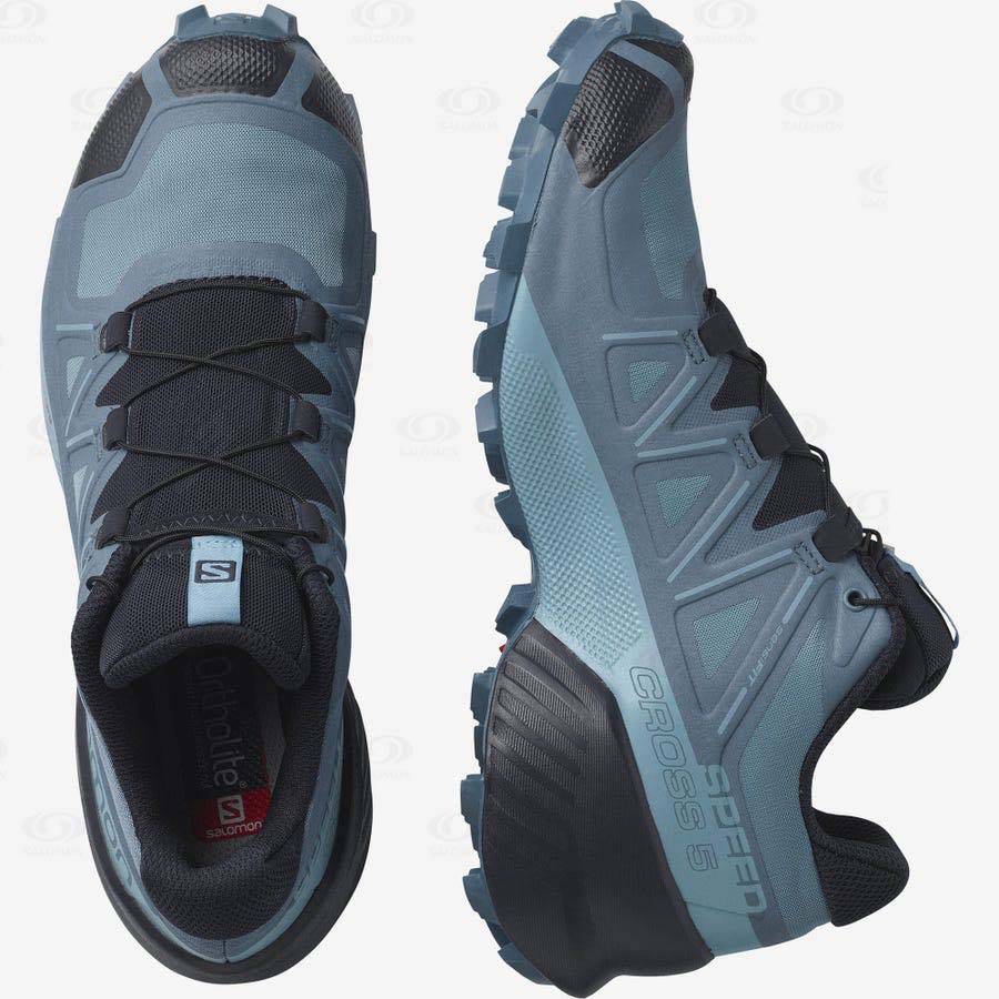 Blue Women's Salomon SPEEDCROSS 5 Trail Running Shoes | USA-O1978