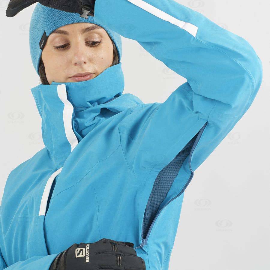 Blue Women's Salomon SPEED Insulated Jackets | USA-O2617