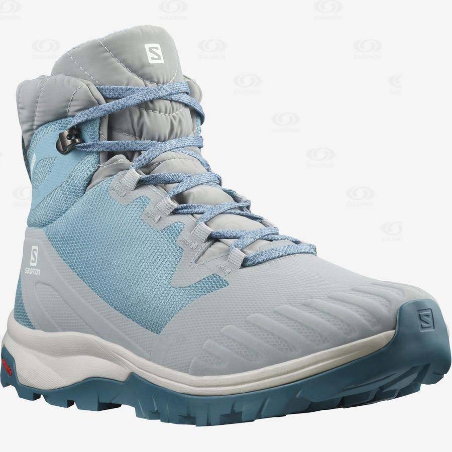 Blue Women's Salomon VAYA BLAZE THINSULATE™ CLIMASALOMON™ WATERPROOF Winter Boots | USA-W2660