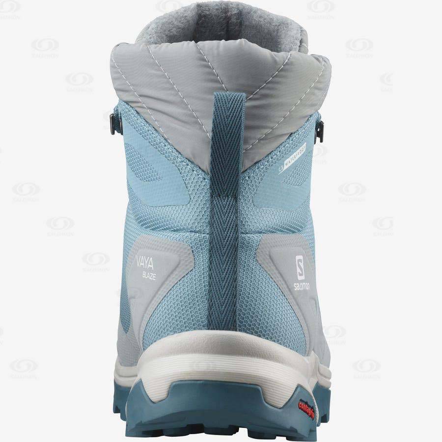 Blue Women's Salomon VAYA BLAZE THINSULATE™ CLIMASALOMON™ WATERPROOF Winter Boots | USA-W2660