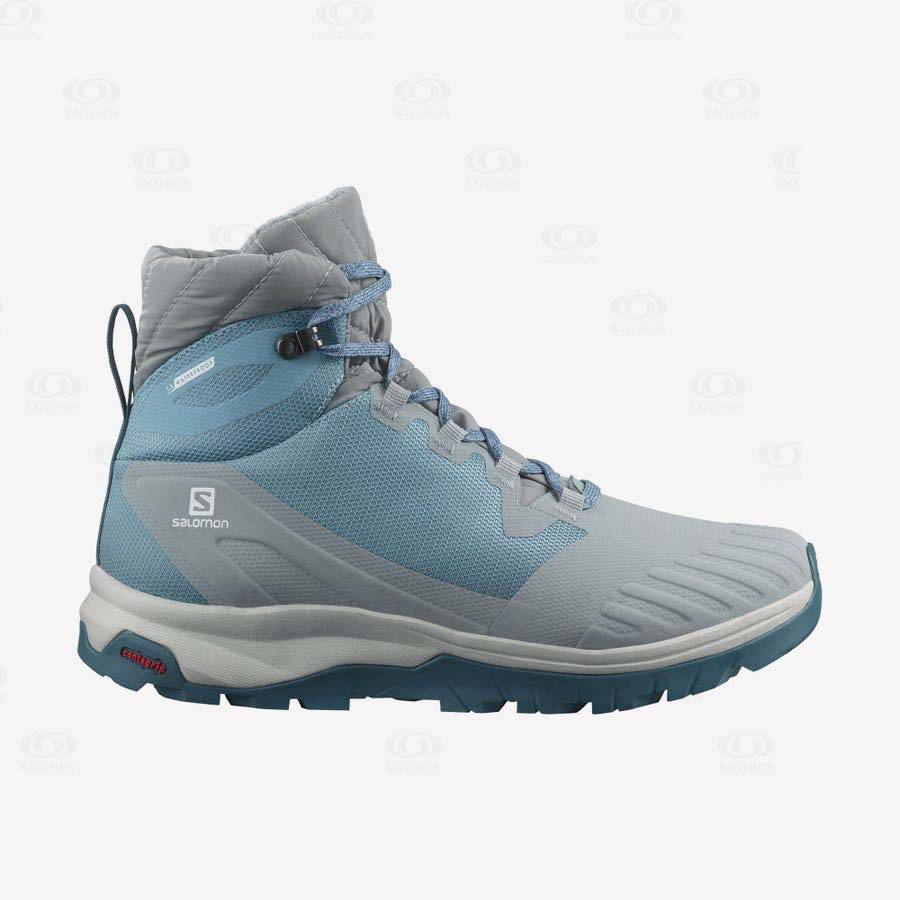 Blue Women\'s Salomon VAYA BLAZE THINSULATE™ CLIMASALOMON™ WATERPROOF Winter Boots | USA-W2660
