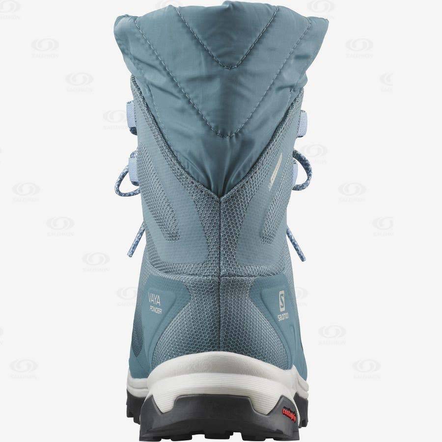 Blue Women's Salomon VAYA POWDER TS CSWP Winter Boots | USA-wN1617