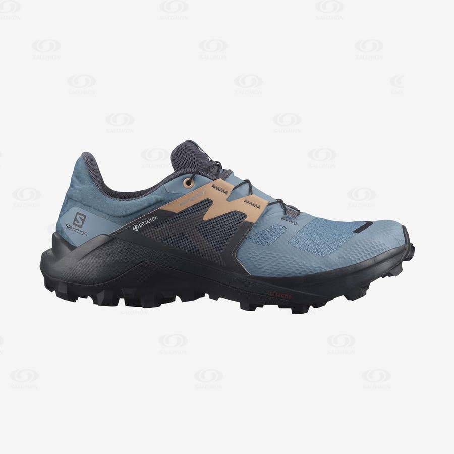 Blue Women\'s Salomon WILDCROSS 2 GORE-TEX Waterproof Shoes | USA-S2346