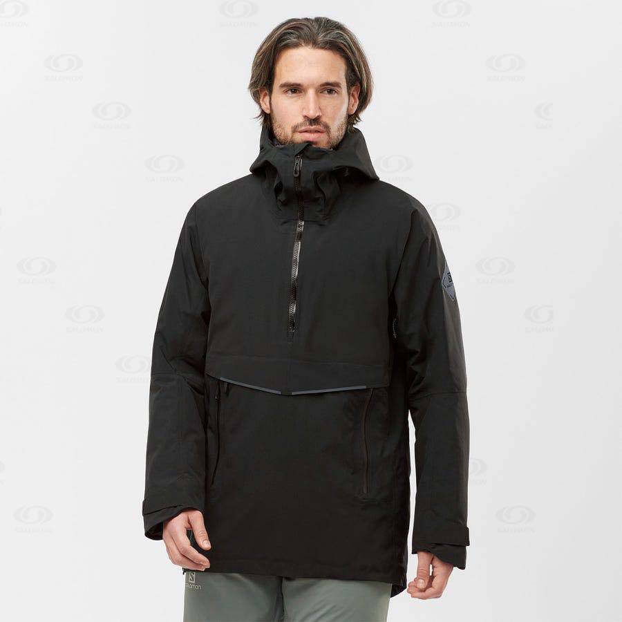 Brown Men's Salomon GRAVITY GORE-TEX ANORAK Ski Jackets | USA-A1283