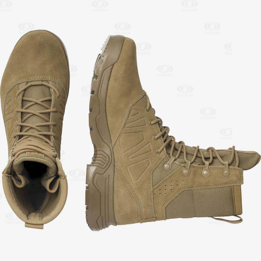 Brown Men's Salomon GUARDIAN CLIMASALOMON™ Waterproof Boots | USA-W3330