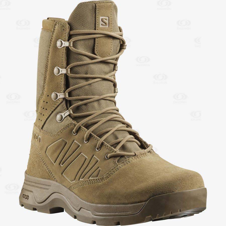 Brown Men's Salomon GUARDIAN CLIMASALOMON™ Waterproof Boots | USA-W3330
