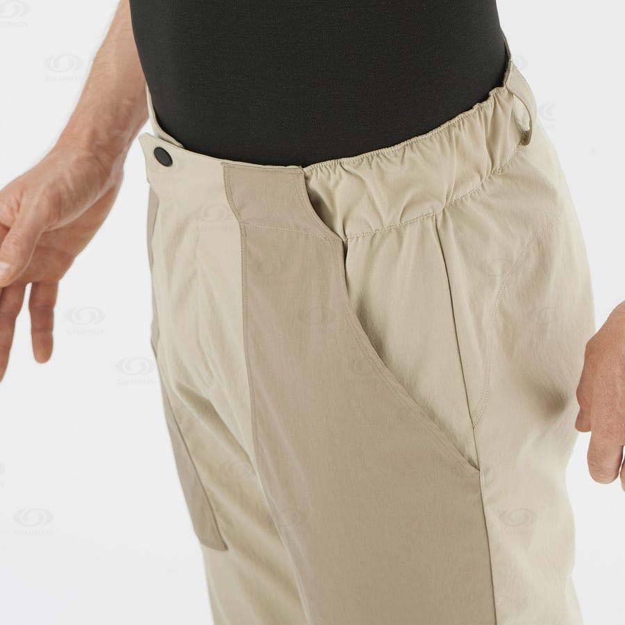 Brown Men's Salomon OUTRACK Pants | USA-N1141
