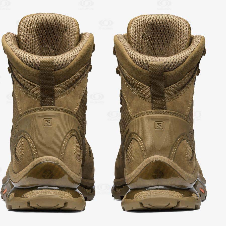 Brown Men's Salomon QUEST 4D GORE-TEX ADVANCED Sneakers | USA-A1094