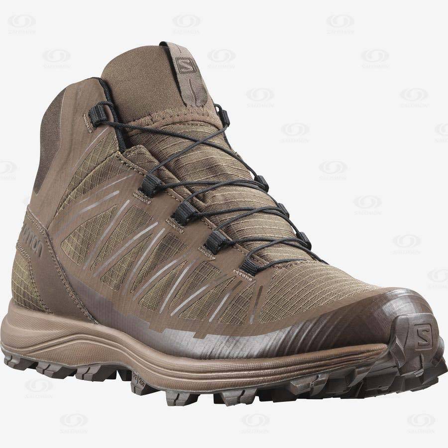 Brown Men's Salomon SPEED ASSAULT Tactical Boots | USA-A1759