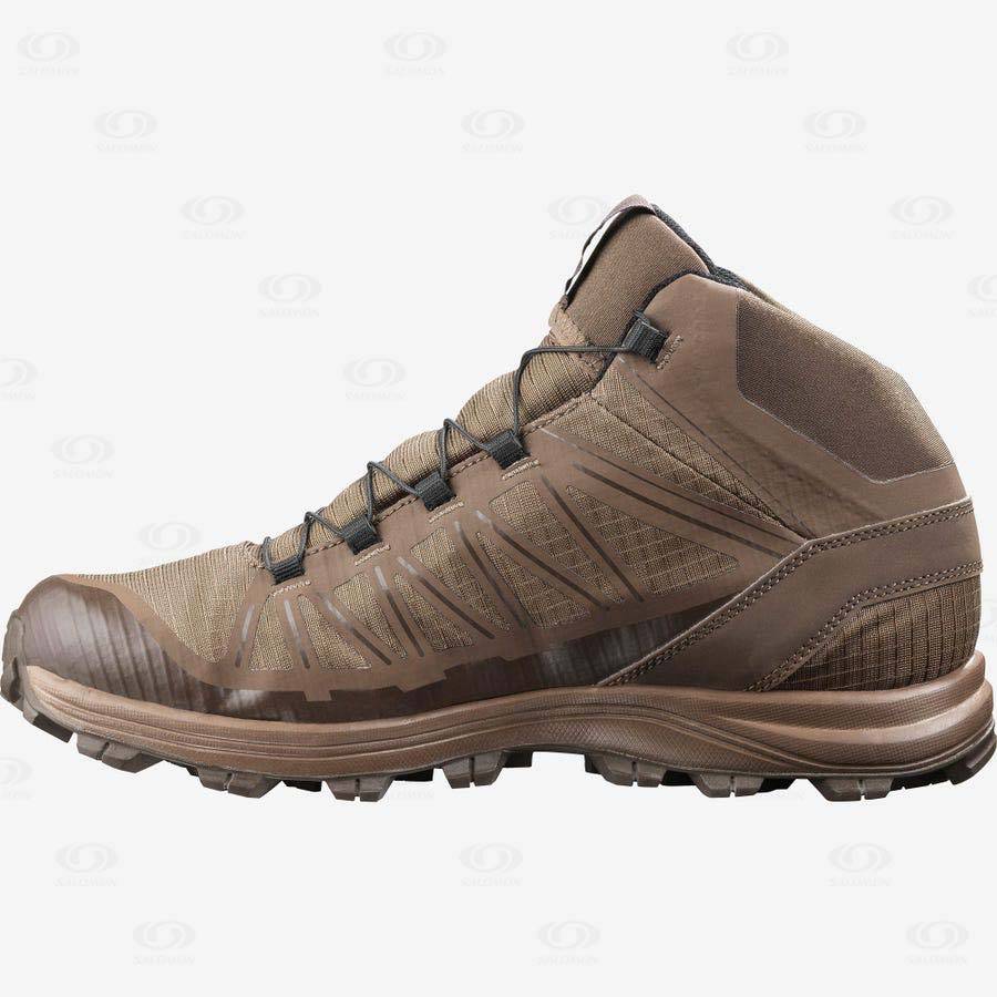 Brown Men's Salomon SPEED ASSAULT Tactical Boots | USA-A1759