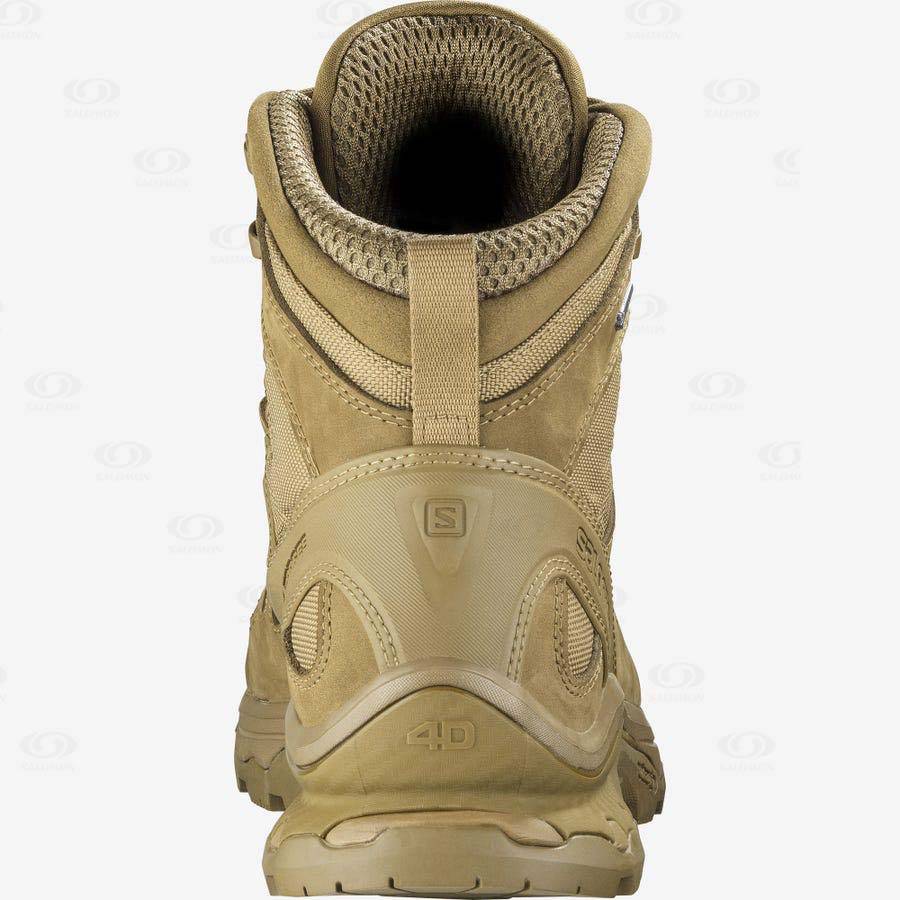 Brown Women's Salomon QUEST 4D GORE-TEX FORCES 2 Waterproof Boots | USA-A2025