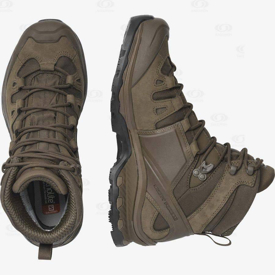 Brown Women's Salomon QUEST 4D GORE-TEX FORCES 2 EN Tactical Boots | USA-N2268