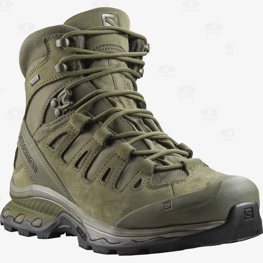 Green Women's Salomon QUEST 4D GORE-TEX FORCES 2 EN Tactical Boots | USA-L1613