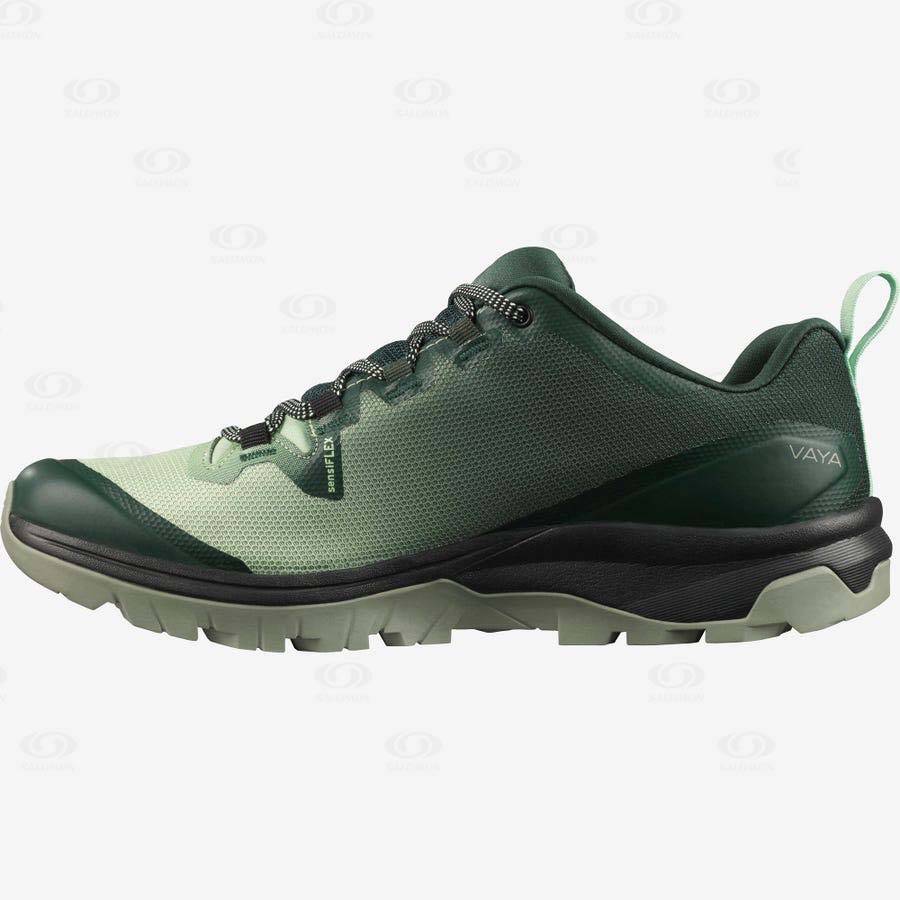 Green Women's Salomon VAYA Hiking Shoes | USA-M1580