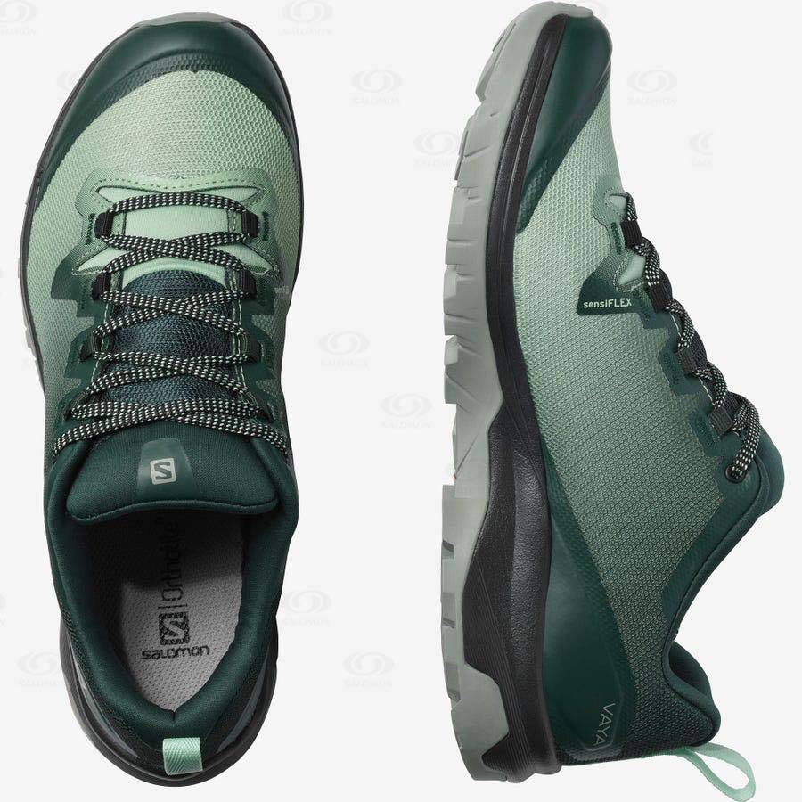 Green Women's Salomon VAYA Hiking Shoes | USA-M1580