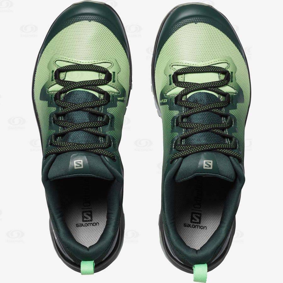 Green Women's Salomon VAYA Hiking Shoes | USA-M1580