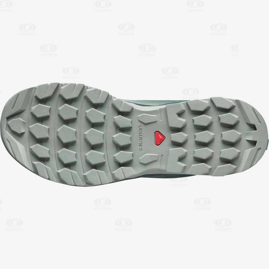 Green Women's Salomon VAYA Hiking Shoes | USA-M1580