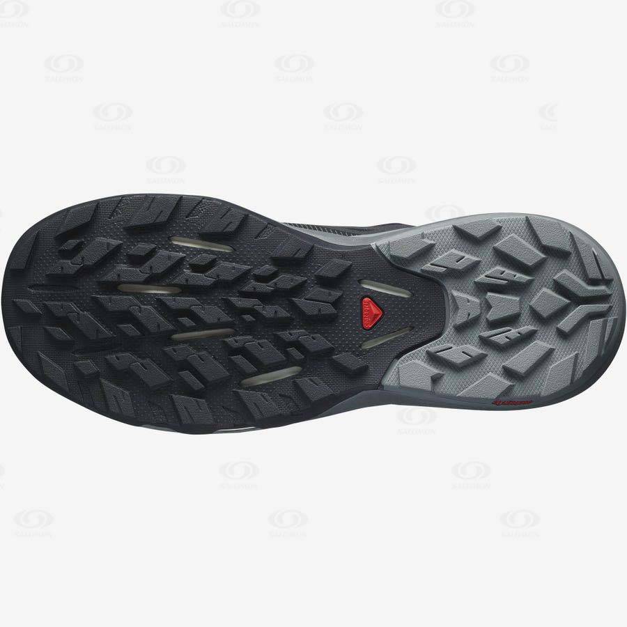 Grey / Black Women's Salomon OUTPULSE GORE-TEX Hiking Shoes | USA-O1733