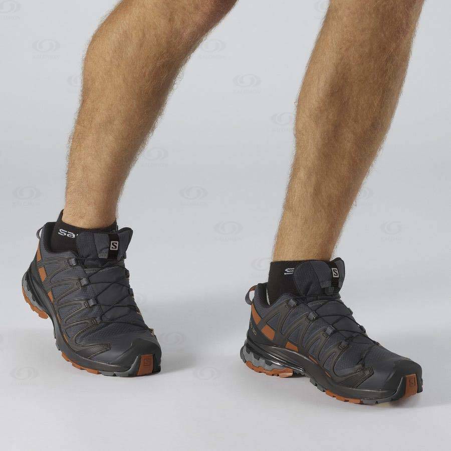 Grey Men's Salomon XA PRO 3D v8 GORE-TEX Hiking Shoes | USA-O1623