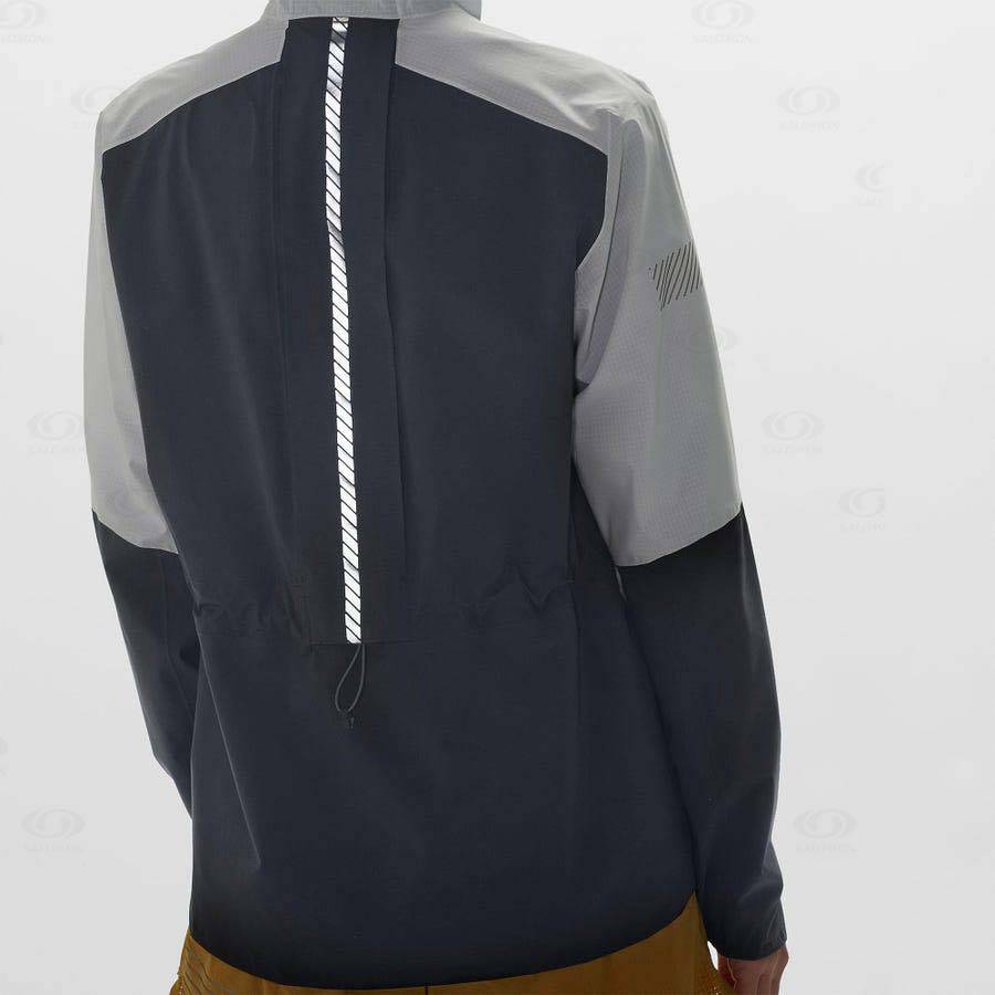 Grey Women\'s Salomon BONATTI TRAIL Waterproof Jackets | USA-O1775