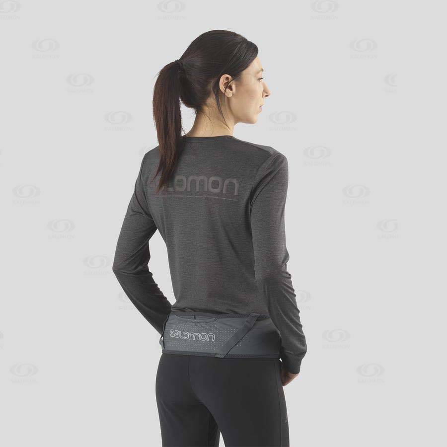Grey Women's Salomon NOCTURN PULSE Running Packs | USA-O2078