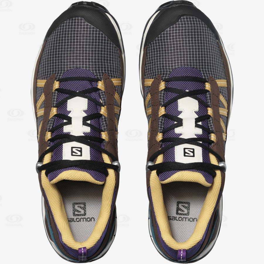Grey Women's Salomon SHELTER LOW LEATHER Sneakers | USA-W1450