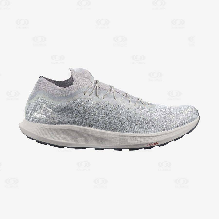 Grey Women\'s Salomon S/LAB PULSAR Trail Running Shoes | USA-A1626