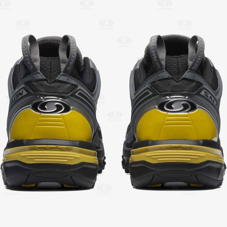 Grey / Yellow Men's Salomon ACS PRO ADVANCED Sneakers | USA-A2340