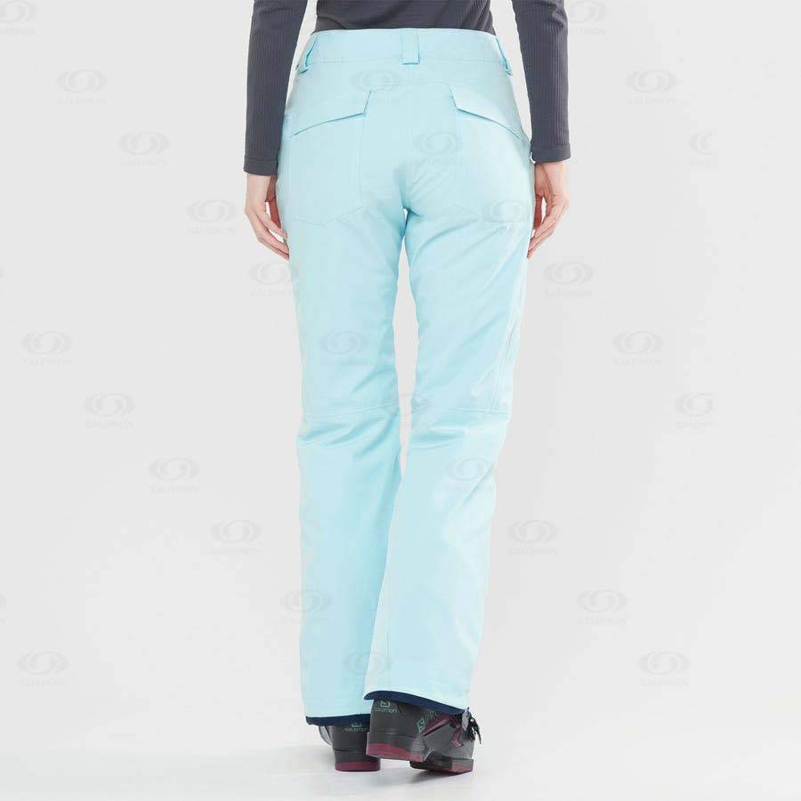 Mint Women's Salomon EDGE Ski Pants | USA-W1860