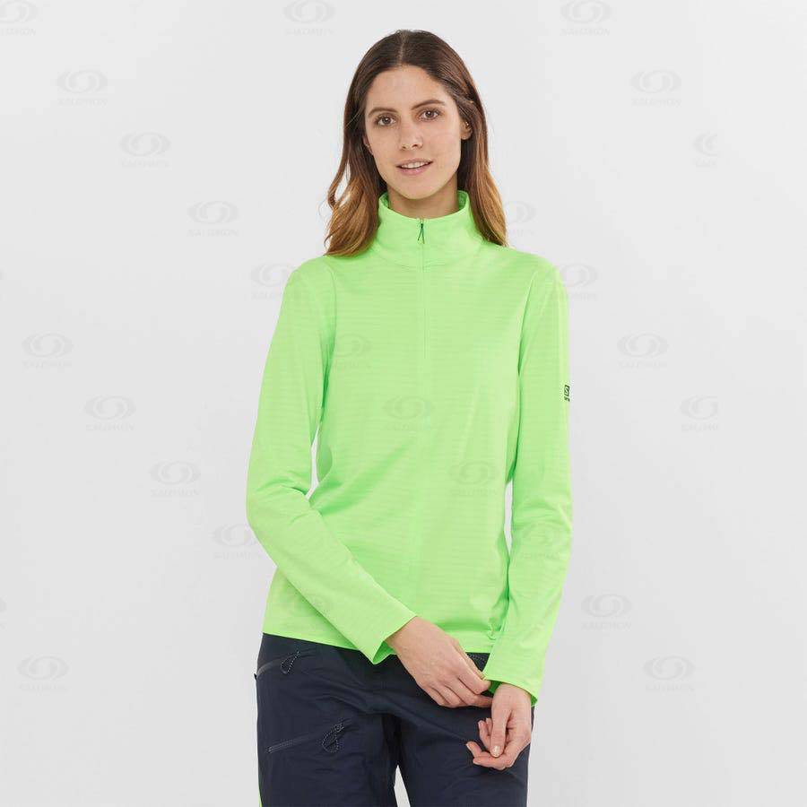 Mint Women's Salomon ESSENTIAL LIGHTWARM Hoodie | USA-O2092