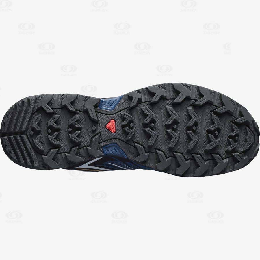Navy Men's Salomon X ULTRA 3 Hiking Shoes | USA-M1181
