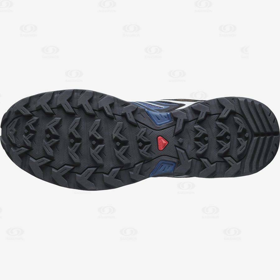 Navy Men's Salomon X ULTRA 3 Hiking Shoes | USA-M1181