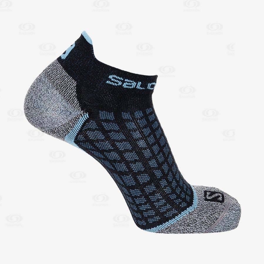 Navy Women\'s Salomon ULTRA LOW Socks | USA-O1546