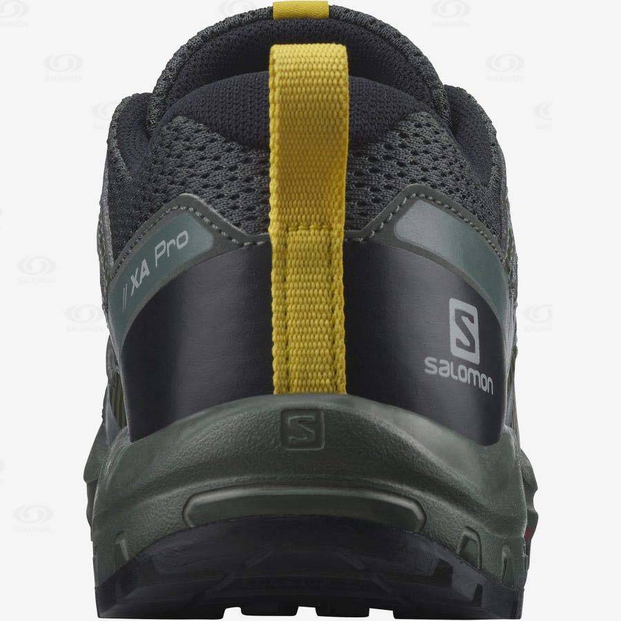 Olive Kids' Salomon XA PRO V8 Trail Running Shoes | USA-W1370