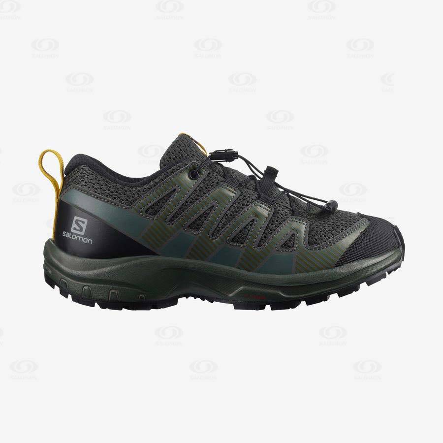 Olive Kids\' Salomon XA PRO V8 Trail Running Shoes | USA-W1370