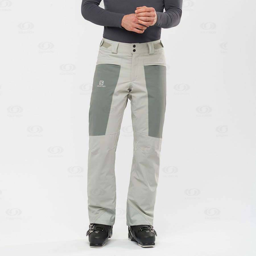 Olive Men's Salomon BRILLIANT Ski Pants | USA-A1045