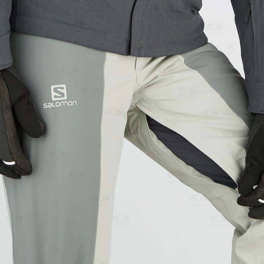 Olive Men's Salomon BRILLIANT Ski Pants | USA-A1045