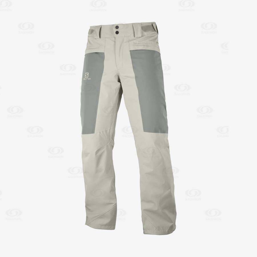 Olive Men\'s Salomon BRILLIANT Ski Pants | USA-A1045